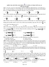 Kiểm tra chương dao động cơ và sóng cơ học lớp 12a1, a2 (thời gian 90 phút)
